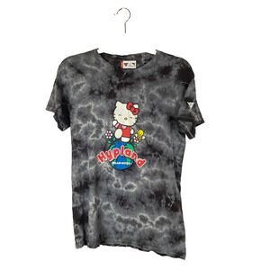 Hello Kitty Tie Dye T-Shirt Sz S Hypland Crewneck Short Sleeve Sanrio READ